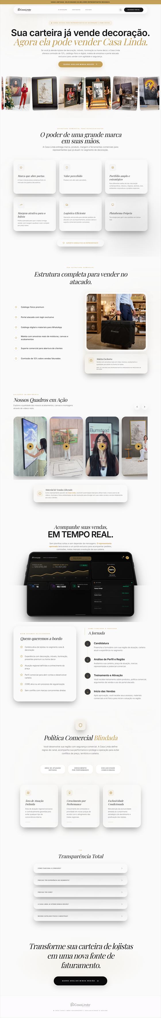 Site Representantes, criado por Angelo Garcia